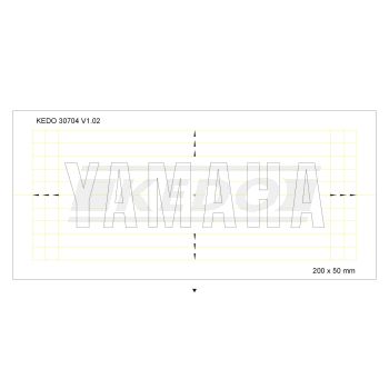 Stencil 20x5cm 'YAMAHA'-Logo, 1 Piece