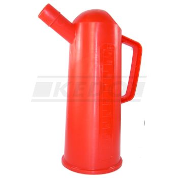 Hünersdorff Oil Can, 1l with Spout (Scale in 50ml-Steps, Oil and Acid-Resistant Polypropylene)