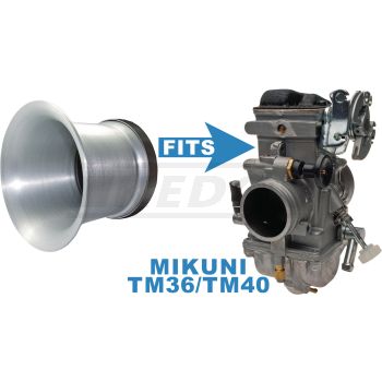 Aluminium Intake Funnel Incl. Stainless Steel Clamp (Length 50mm, Connection Diam. 55mm)