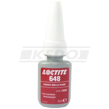 Loctite Bushing and Bearing Cement, Type 648, 5ml