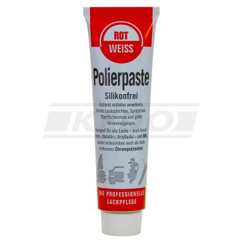 ROT-WEISS Polishing Compound, 100ml (For Surface Scratches or Weathered Surfaces. Even Suitable for Chrome and Rubber)