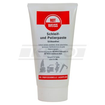 ROT-WEISS Schleif- & Polierpaste, 150ml (Nachbehandlung nach 50265, vor der Politur mit 50266 einsetzen)