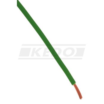 KABEL, 1 Meter 1.5qmm grün