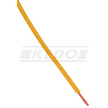 Cable électrique, 1 mètre 0.75mm², jaune