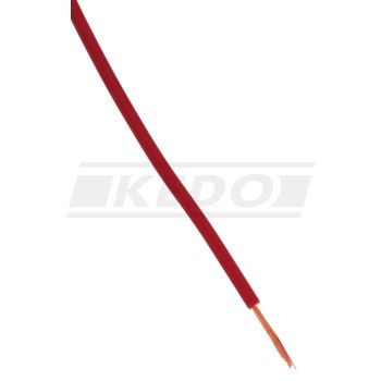 Cable électrique, 1 mètre 0.75mm², rouge