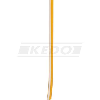 KABEL, 1 Meter 0.75qmm gelb-weiß (gelbes Kabel mit weißem Strich)