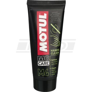 Motul M4 Hand Cleaner, 100ml tube, removes oil and other stubborn dirt without water, no residue on the hand after application