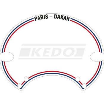 Starting Number Plate Sticker 'Paris-Dakar', 1 piece, suitable for 'SixDays' Number Plate PrestonPetty, item 60405W/G, 60406W/G, 60407W/G