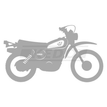 XT500'88 Sticker, stylised '88-'89 model, silver, size approx. 100x58mm, 1 piece