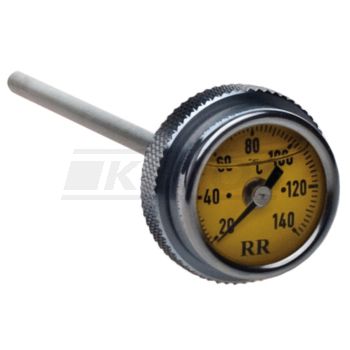 RR Oil Dipstick Thermometer RR34 with YELLOW Clock-Face