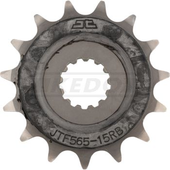 15T Front Sprocket, double rubberized for noise reduction