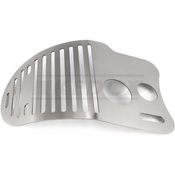 Skid plate 'Slotted', unique Design, high-quality stainless steel, improved cooling of the motor, reliable protection against stone impacts