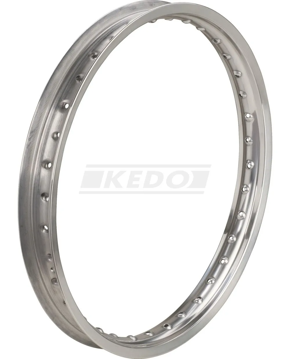 Replica Aluminium Rim 1.85x21', Polished, Drilled