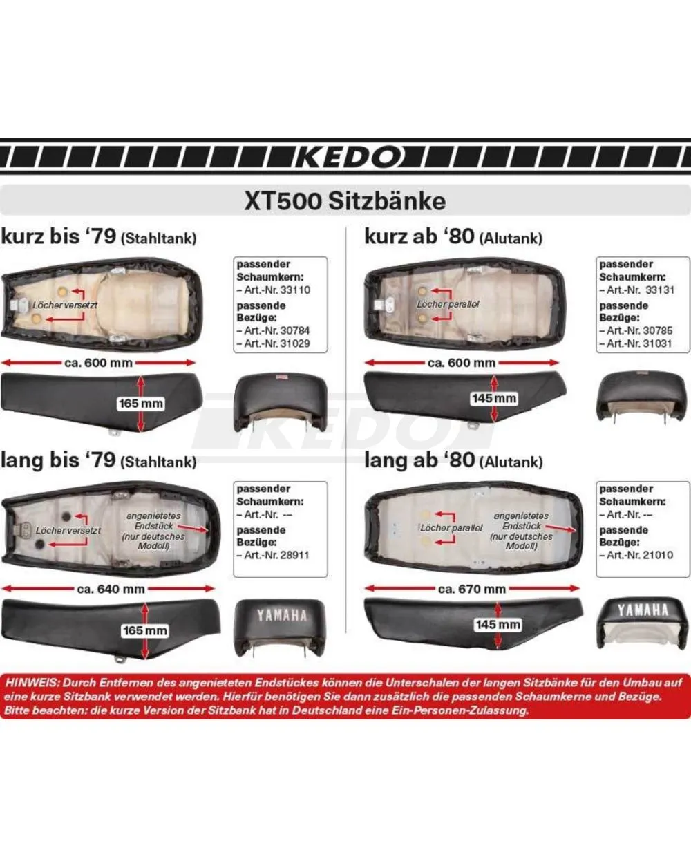 thumbnail image 2 of Yamaha TX500 Seat Cover 1973-1975 – Black With Strap (Y-45) 2 of 6