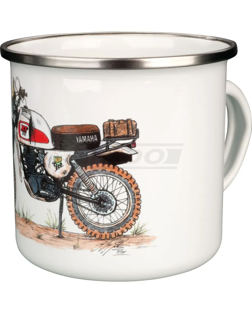 Nostalgic Mug 'XT500 Paris- Dakar', approx. 300ml, enamel with