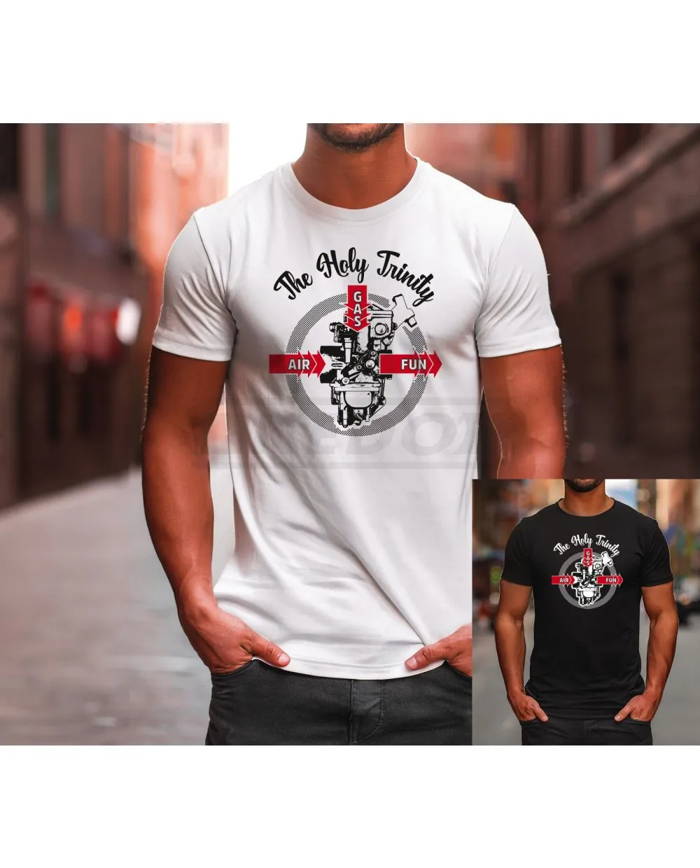 T- Shirt 'The Holy Trinity' , colour white or black, size M - XXL