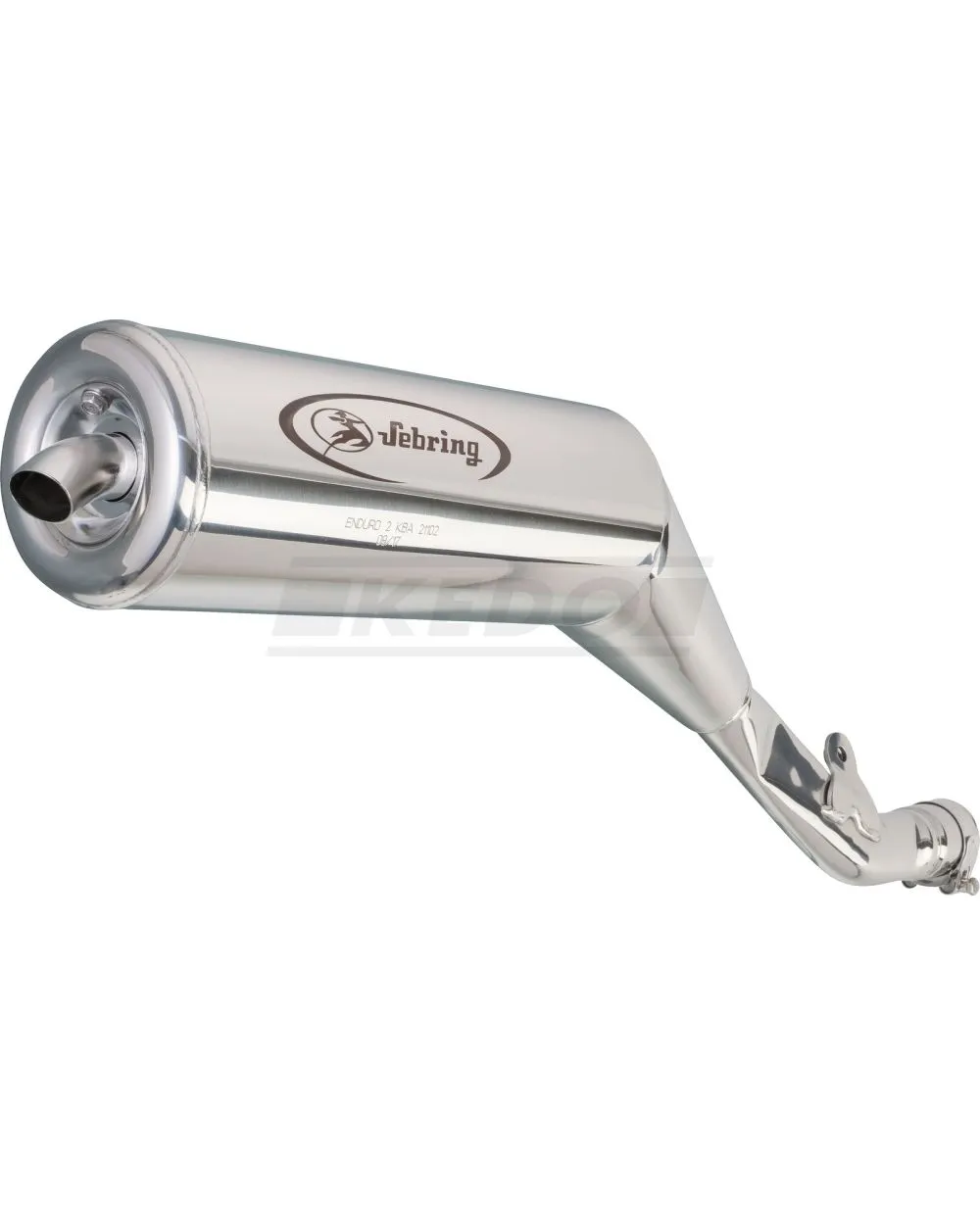 SEBRING Stainless Steel Silencer, Polished, incl. Bracket and db