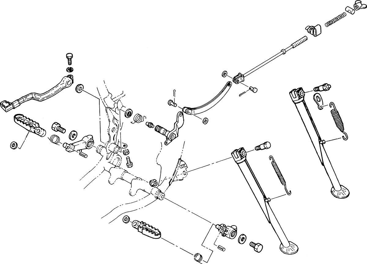 Stand & Footrest & Brake Pedal